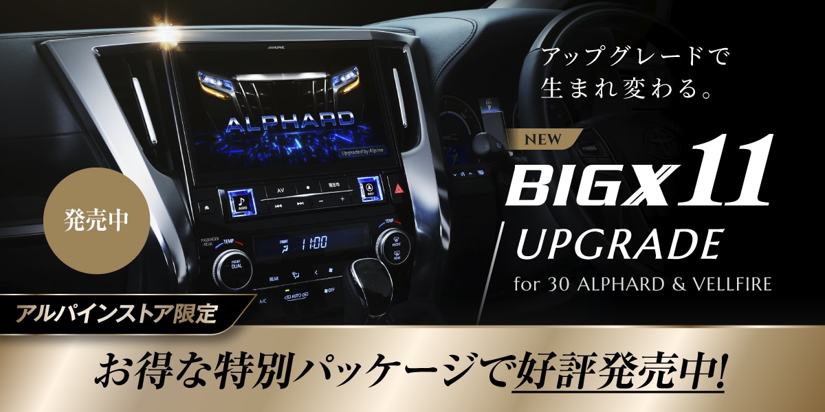 アルパイン 30ヴェルファイア BIGX EX10 2022年まで地図更新 - カーナビ