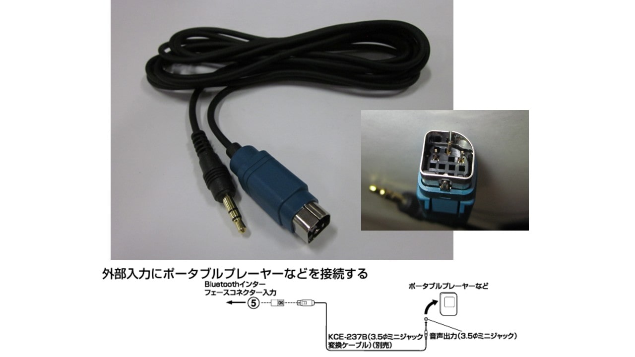 【ガレージ品】iPodダイレクトピン接続変換ケーブル  アルパインヘッドユニット用