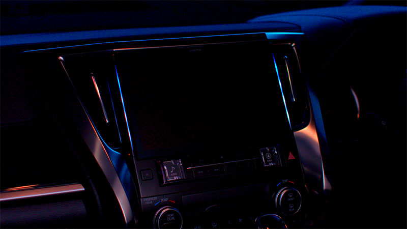 ヴェルファイア専用 11型カーナビ ビッグX11(カーモーションイルミ装備)