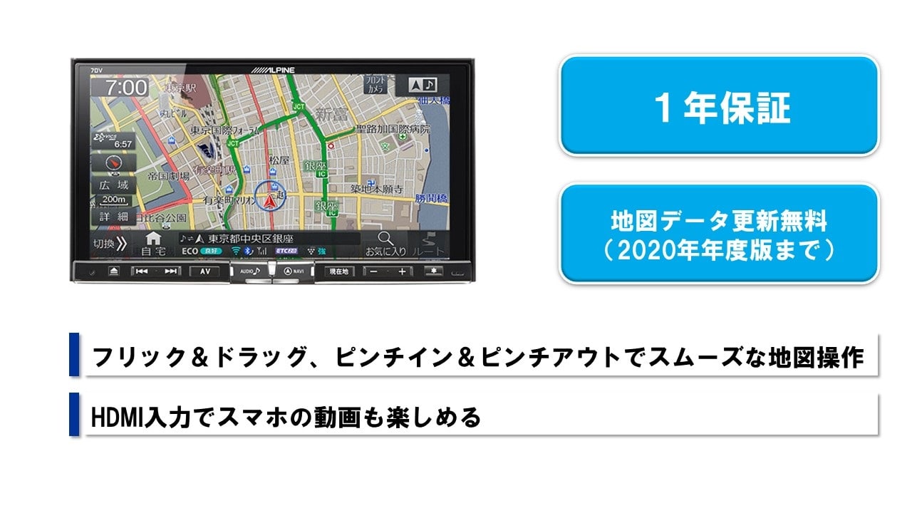 フレアクロスオーバー/キャロル/スクラム/スクラムワゴン用 7型180mmカーナビ