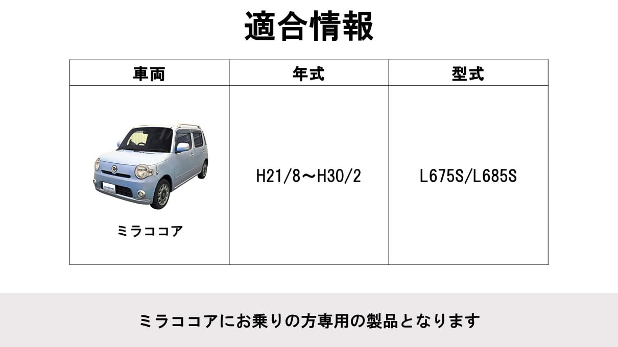 ミラココア用 フローティングビッグDA