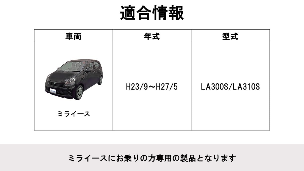 ミライース用 フローティングビッグDA