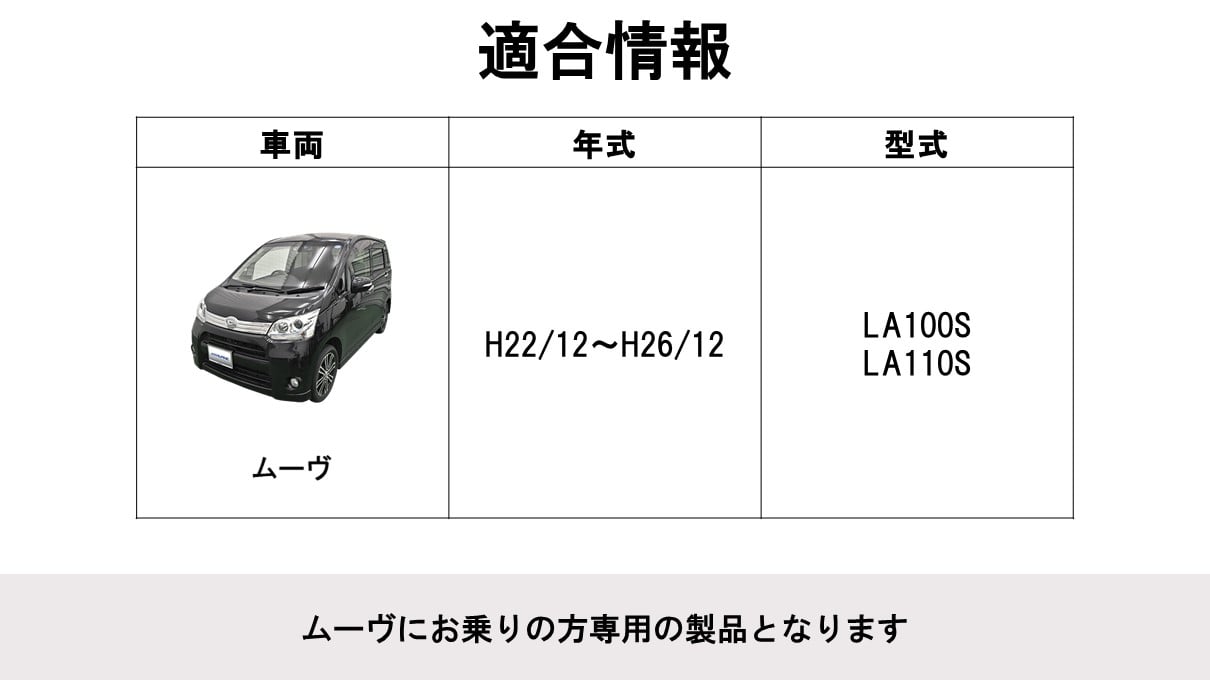 ムーヴ用(LA100S/LA110S) フローティングビッグDA