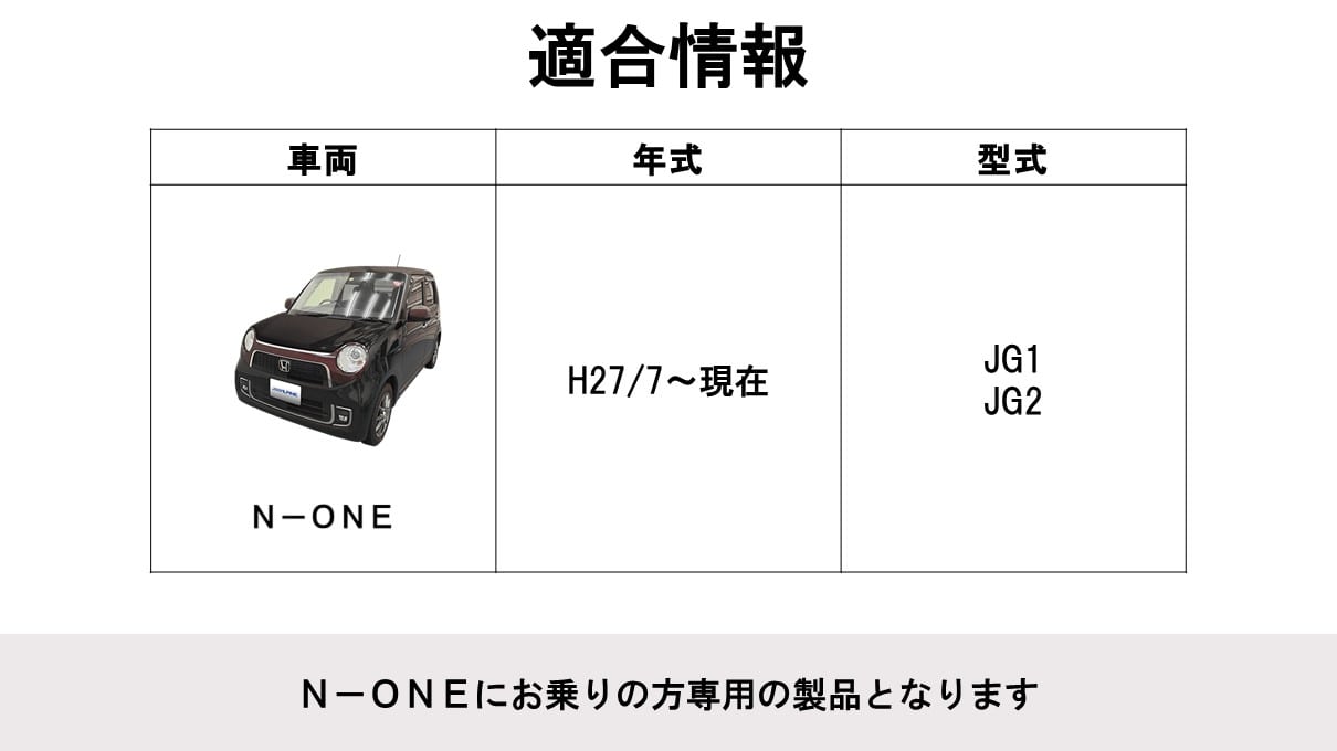 N-ONE用 フローティングビッグDA(純正カメラ対応)
