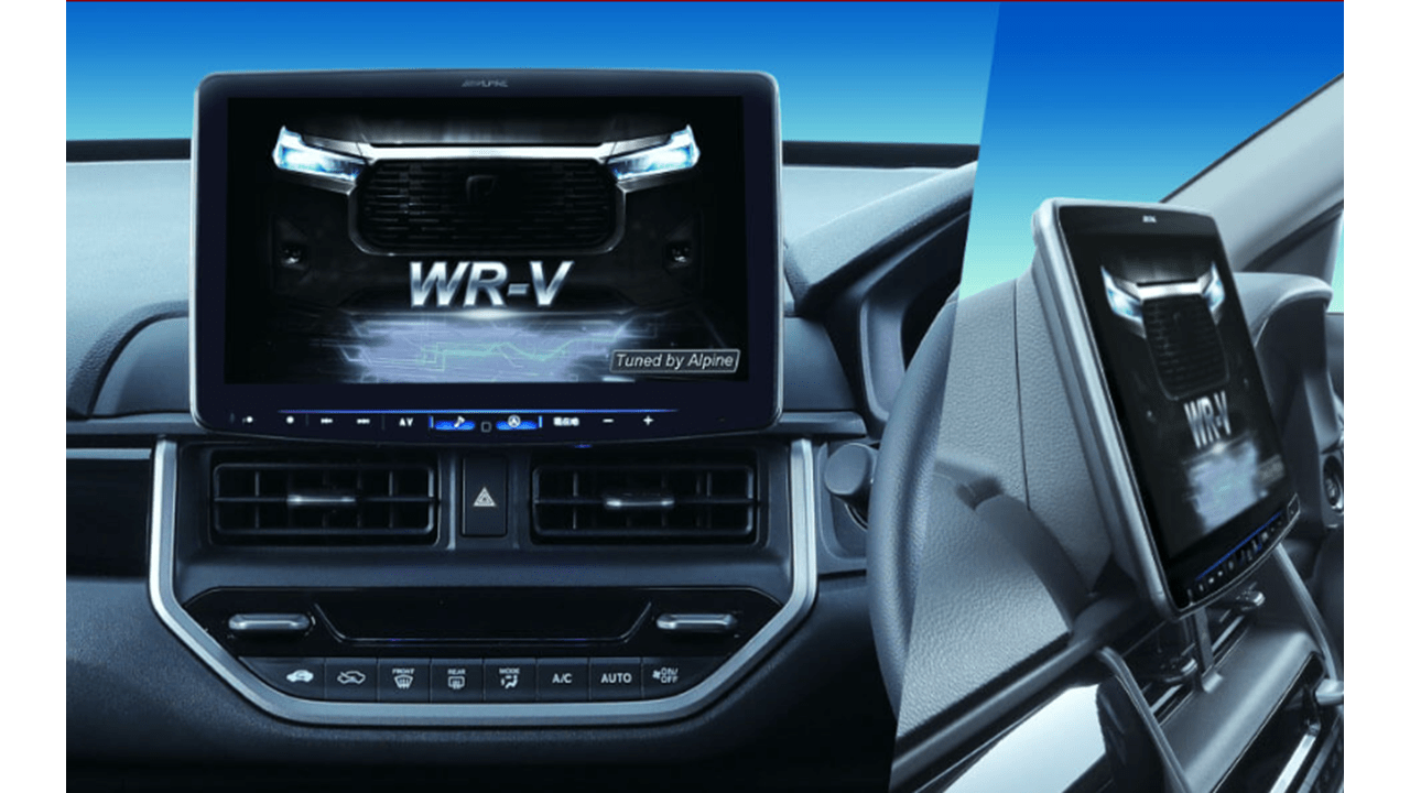 WR-V専用 パーフェクトフィット11型フローティングBIG X シンプルモデル/HDMI・USB入力