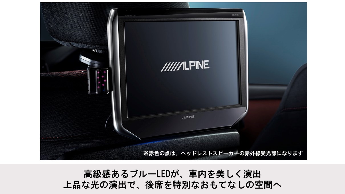 10.1型シートバック取付け型リアビジョン&ヘッドレストスピーカー(2台パック)