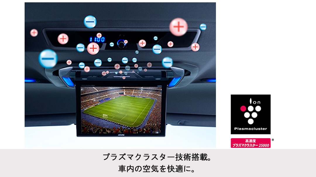 プラズマクラスター技術搭載
11.4型WSVGAリアビジョン
(RCA接続専用モデル)