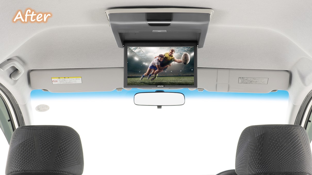 ステップワゴン(RK系)専用 10.1型 RCA接続用 後席モニターパッケージ(サンルーフ無し車用)