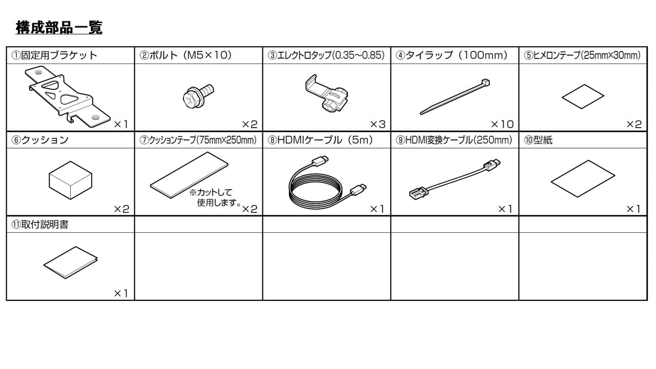 C27セレナ専用 10.1型 HDMI接続用 後席モニターパッケージ(ディーラーオプションナビ付車対応)