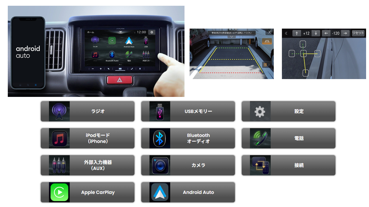6.8型ディスプレイオーディオ50w×4ch iPhone/Androidスマホ ワイヤレス接続対応