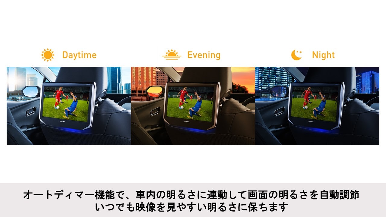 9型ヘッドレスト取付け型リアビジョン