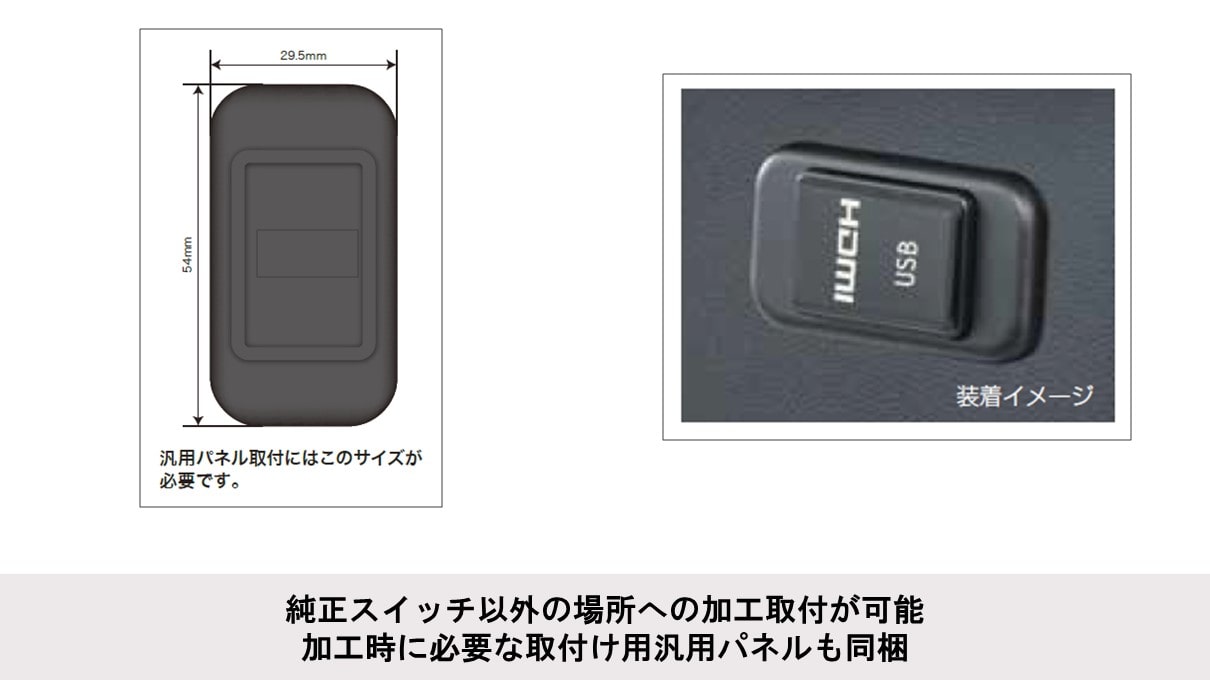 アルパインディスプレイオーディオ専用  ビルトインUSB/HDMI接続ユニット(トヨタ車アクセサリーソケット向け)Android MHL接続パッケージ