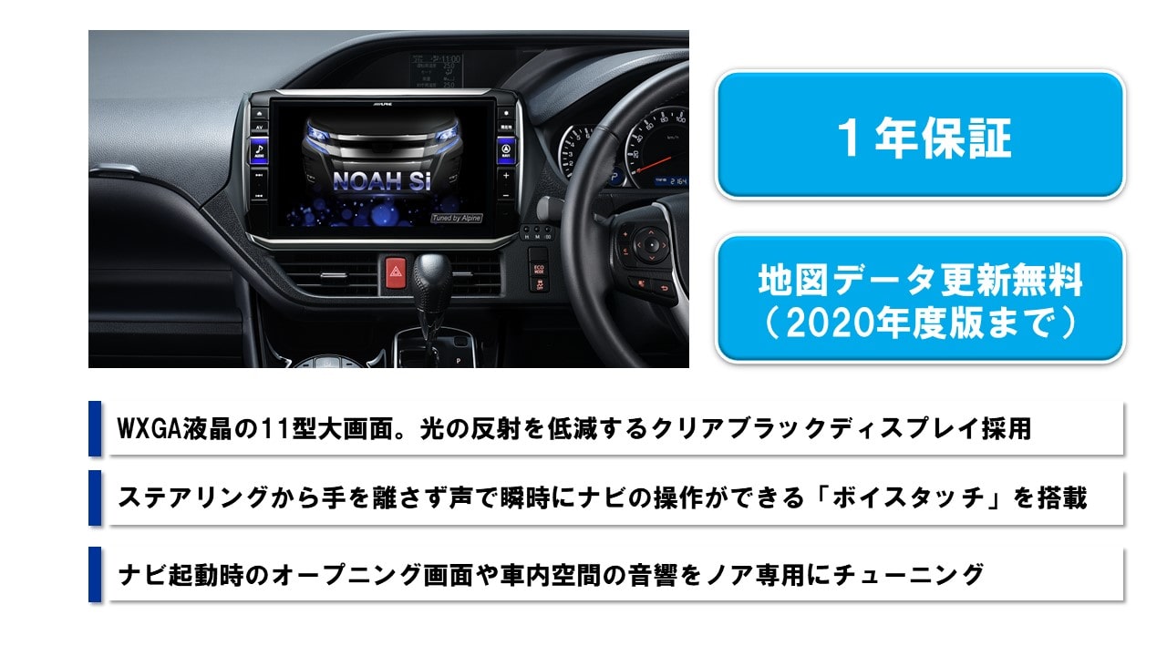 ノア専用 11型カーナビ ビッグX11(2017年モデル)