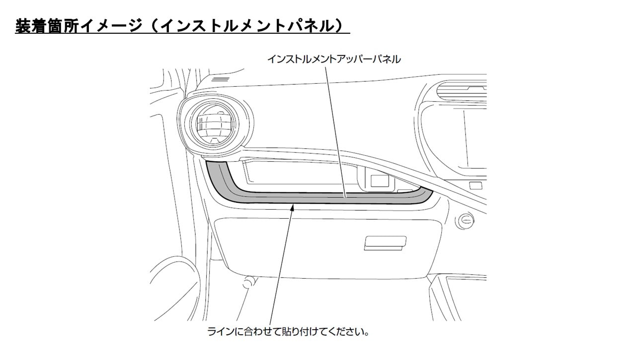 アクア(マイナーチェンジ前)専用 インテリアパネル (パネル色:ブラック)