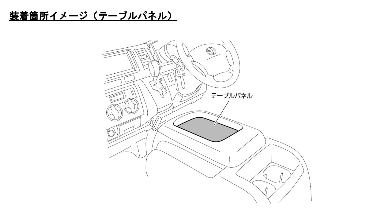 ハイエース専用 インテリアパネル (パネル色:ブラック)