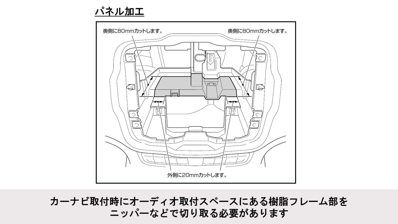 レネゲード専用 8型カーナビ ビッグX