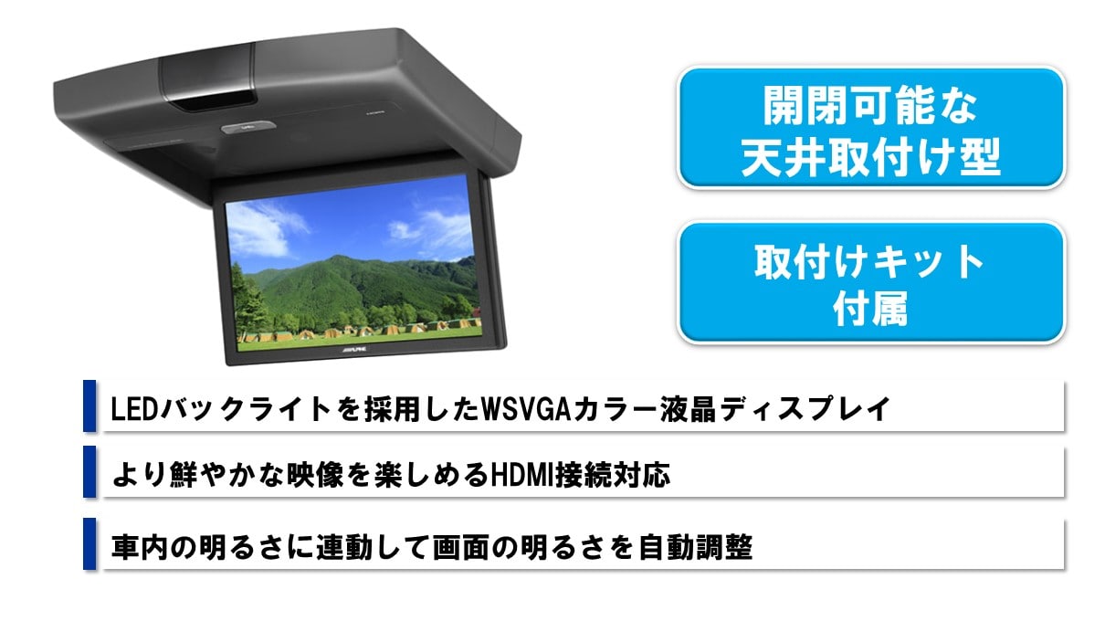 ハイエース/レジアスエース用7型カーナビ ファミリーパッケージ(リアビジョン付き/純正カメラ対応)