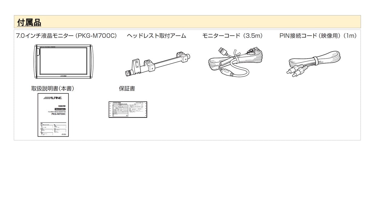 7型アーム取付け型リアビジョン