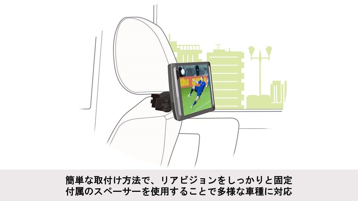 7型200mmワイドカーナビ(8型アーム取付け型リアビジョン付き)