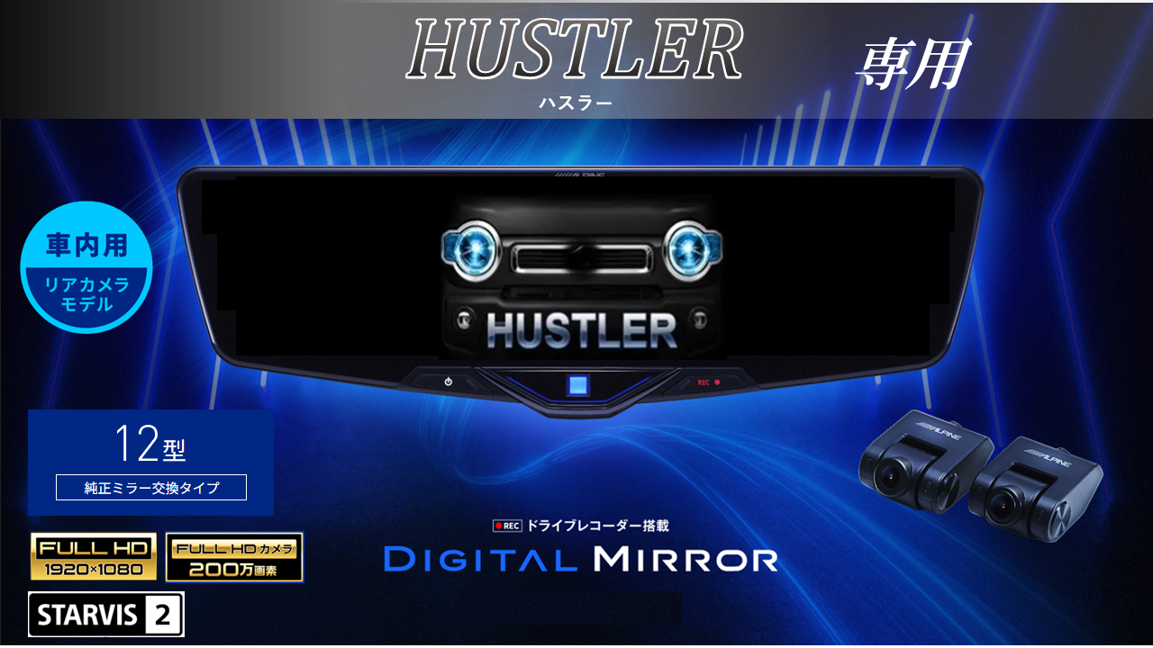 多機能ドライブレコーダー♪カメラ＆モニター独立式 （特長｜STR-300  