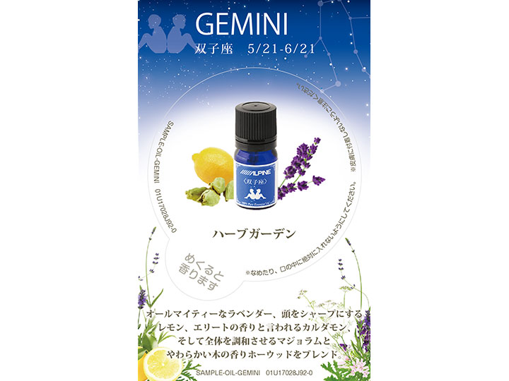 サンプルカード 双子座【送料無料】