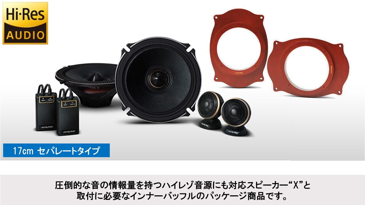 Xプレミアムサウンドパッケージ (17cmセパレート2WAYスピーカー/インナーバッフル)