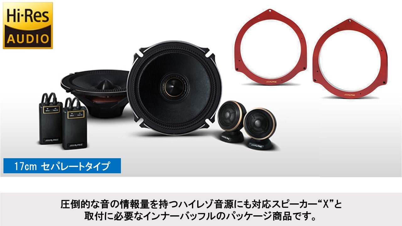Xプレミアムサウンドパッケージ (17cmセパレート2WAYスピーカー/インナーバッフル)