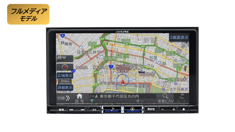 9型カーナビ ビッグX フルメディアモデル
