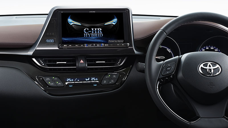 C-HR専用 9型カーナビ ビッグＸ（メーカーオプション バックカメラ対応）