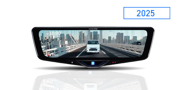 2025 前後録画ドライブレコーダー搭載 10型デジタルミラー 純正ミラー交換タイプ