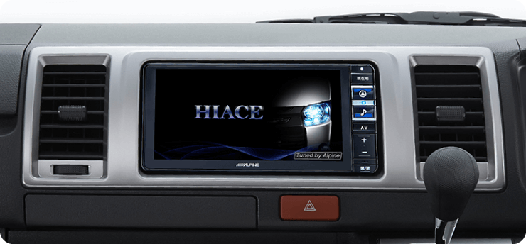 ハイエース（200系）専用 7型ワイドカーナビ ビッグX メーカーオプションバックカメラ装着車用 KTX-7W-HI-200-NR